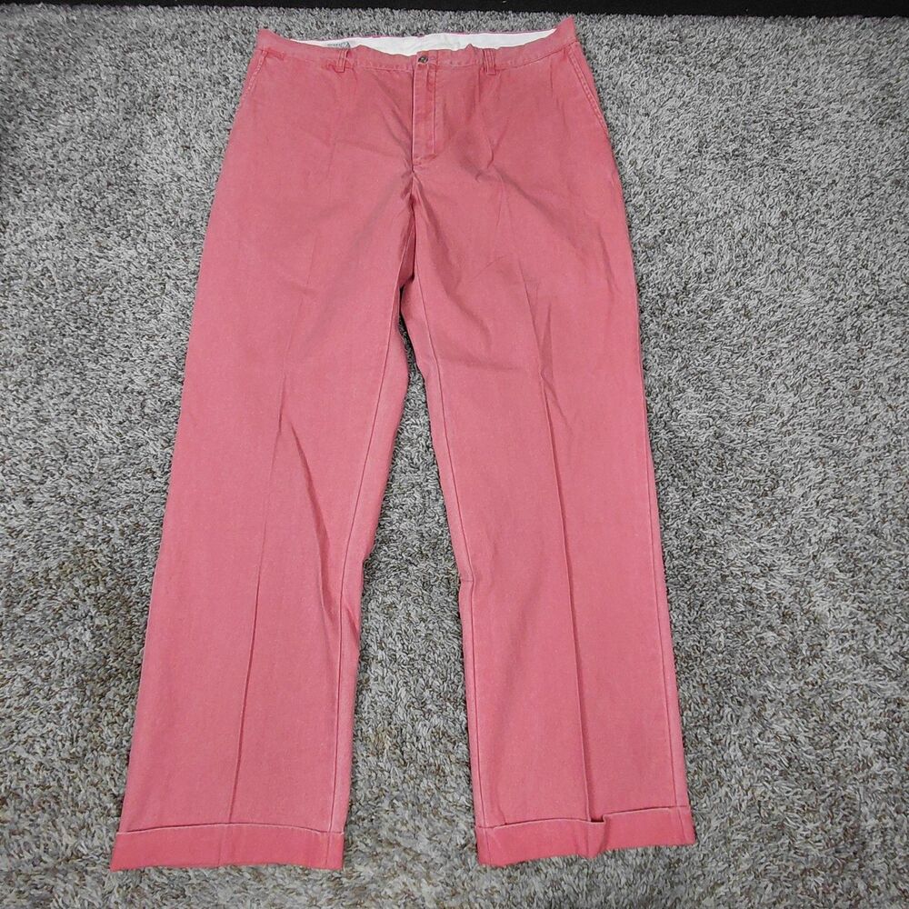 Murray's Toggery Shop Pants Mens 40x32 Nantucket Reds Collection Red Khaki Cuff